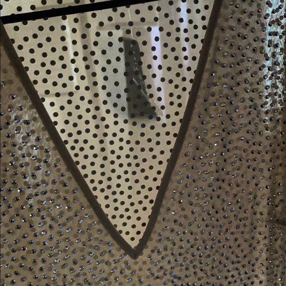 Rhinestone fitted mini dress - Picture 3 of 3